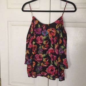 Floral Spaghetti Strap Blouse